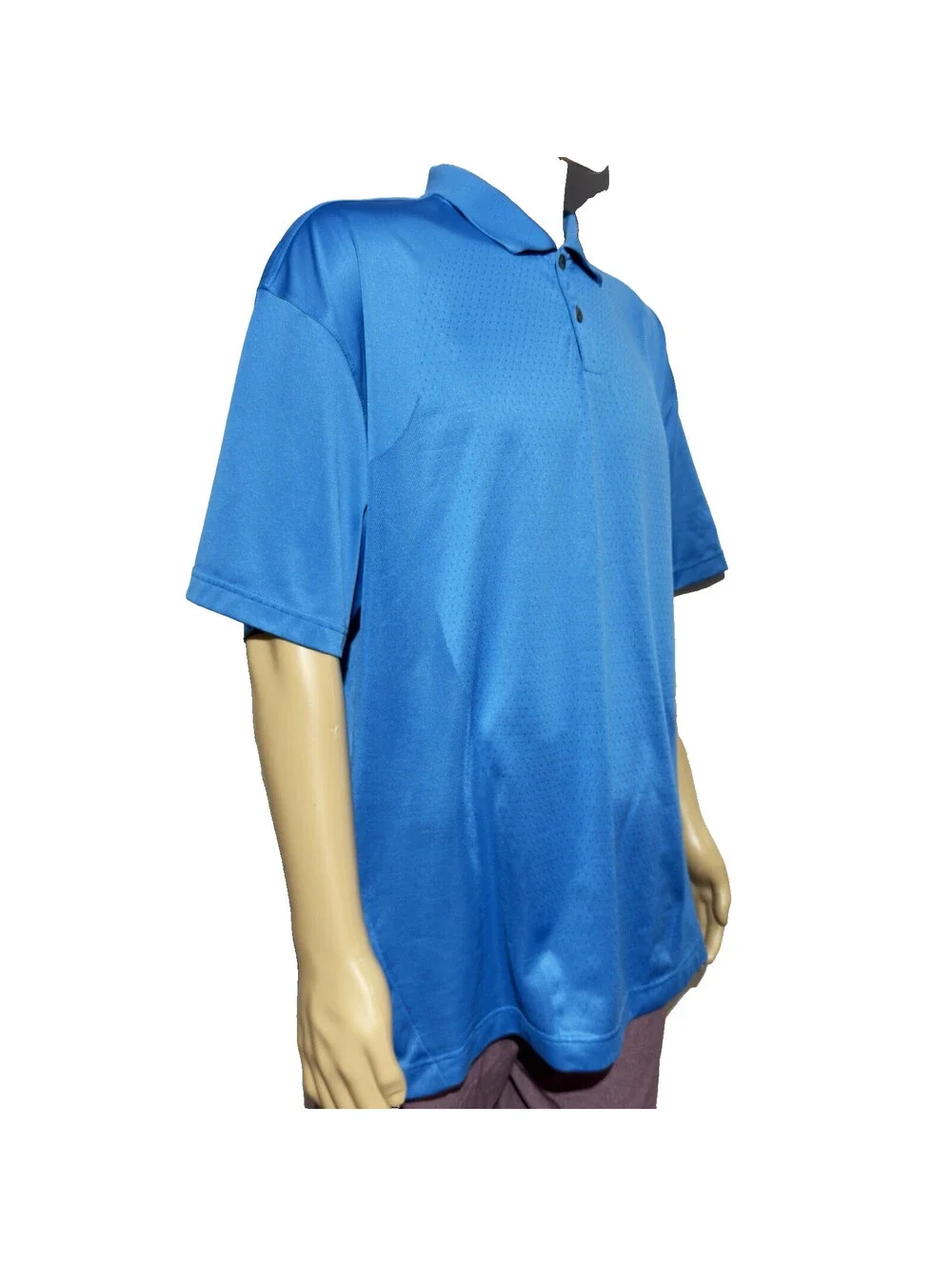 Vintage Nike FitDry Golf Polo Shirt Men’s XXL Blue Performance Athletic EUC